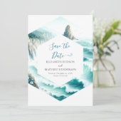 Schöne Minimal-Hochzeit Save The Date (Stehend Vorderseite)