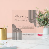 Schöne Minimal Rings Erwärmung Hochzeit Acrylschild (Hochzeit)