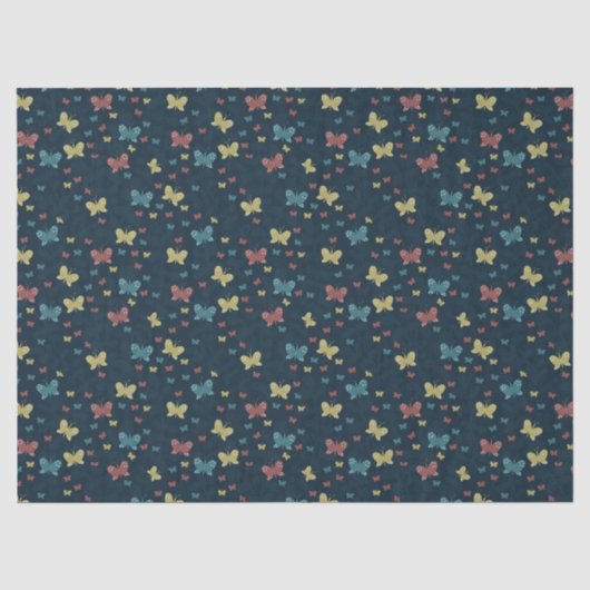 schöne minimale Schmetterlinge Tissue-Papier Seidenpapier (Vorderseite)