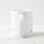 Schöne Minimalistische Elegante Monogram A Jumbo-Tasse (Rückseite)