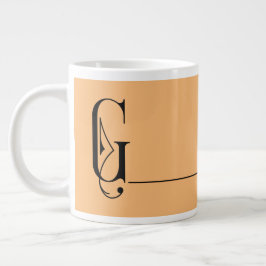 Schöne Minimalistische Elegante Monogram G Jumbo-Tasse