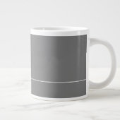 Schöne Minimalistische Elegante Monogram K Jumbo-Tasse (Rechts)