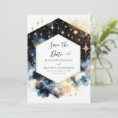 Schöne Minimalistische Hochzeit Save The Date (Stehend Vorderseite)