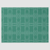 Schöne mintgrüne Blume Seidenpapier (Vorderseite)