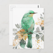 Schöne Minze und Goldbrasse und Blume Postkarte (Vorne/Hinten)