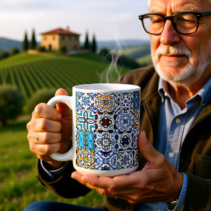 🤩 Schöne Mischung von Azulejos Kaffeetasse