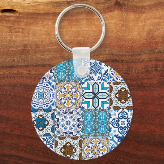 🤩 Schöne Mischung von Azulejos Schlüsselanhänger (Vorderseite)