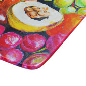 Schöne Mischung von Traubenfruchtgemälden. Jetzt k Schneidebrett (Ecke)