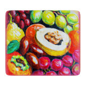 Schöne Mischung von Traubenfruchtgemälden. Jetzt k Schneidebrett (Vorderseite)