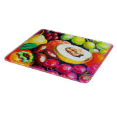 Schöne Mischung von Traubenfruchtgemälden. Jetzt k Schneidebrett (Ecke)