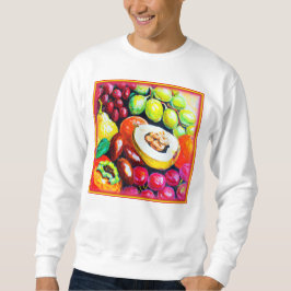 Schöne Mischung von Traubenfruchtgemälden. Jetzt k Sweatshirt