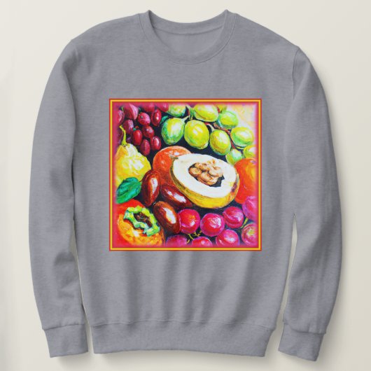Schöne Mischung von Traubenfruchtgemälden. Jetzt k Sweatshirt (Design vorne)