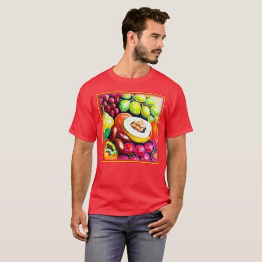 Schöne Mischung von Traubenfruchtgemälden. Jetzt k T-Shirt (Vorne ganz)