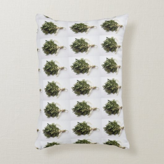 **SCHÖNE MISTLETOE CHRISTMAS** MIT GRÜNEN RÜCKEN DEKOKISSEN (Vorderseite(Vertikal))