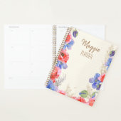 Schöne mit Monogramm Blumenschule pink Aquarell Planer (Anzeige)