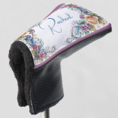 Schöne Mit Monogramm Blütenabdeckung Golf Headcover (3/4 Vorderseite)
