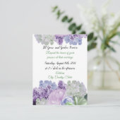 Schöne Mixed Florals Hochzeit Einladung (Stehend Vorderseite)