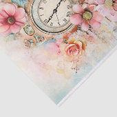 Schöne Mixed Media in Soft Pinks und Blues Seidenpapier (Ausschnitt)