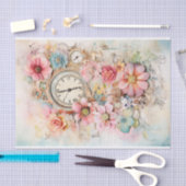 Schöne Mixed Media in Soft Pinks und Blues Seidenpapier (Handwerk)