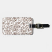 Schöne Mocha Mousse Vintag Gepäckanhänger (Vorderseite horizontal)