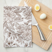 Schöne Mocha Mousse Vintag Geschirrtuch (Viertel Falte)