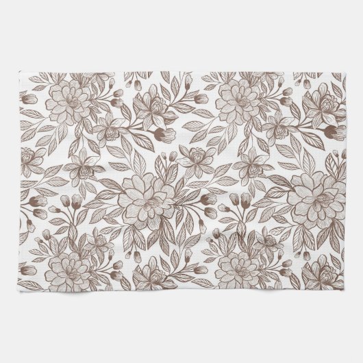 Schöne Mocha Mousse Vintag Geschirrtuch (Horizontal)