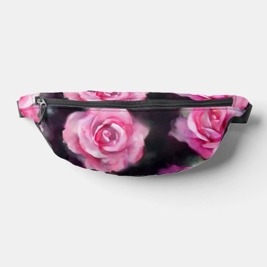 Schöne, moderne Aquarell Rosen Sammlung Bauchtasche (Ablage )