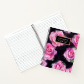 Schöne, moderne Aquarell Rosen Sammlung Notizblock (Innenseite)