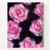 Schöne, moderne Aquarell Rosen Sammlung Notizblock (Rückseite)