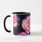 Schöne, moderne Aquarell Rosen Sammlung Tasse (Links)
