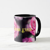 Schöne, moderne Aquarell Rosen Sammlung Tasse (VorderseiteRechts)