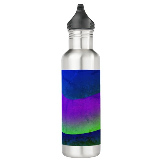 Schöne, moderne Art Wave Design Wasserflasche Trinkflasche (Rechts)