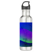 Schöne, moderne Art Wave Design Wasserflasche Trinkflasche (Vorderseite)