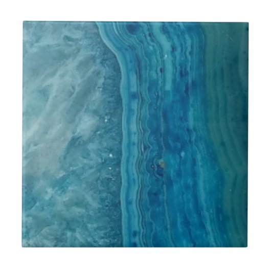 Schöne moderne Blaue Tore Fliese (Vorderseite)