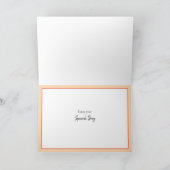 Schöne moderne Blume Spaß Trendy Thinking Sie Karte (Innenseite)