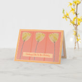 Schöne moderne Blume Spaß Trendy Thinking Sie Karte (Gelbe Blume)