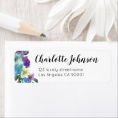 Schöne moderne Blumenschrift Rücksendeadresse (Insitu)