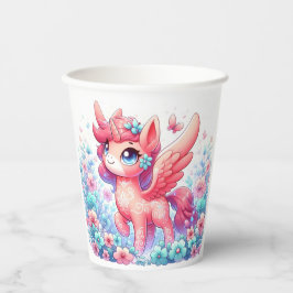 Schöne moderne Einhorn-Kinderdusche Pappbecher