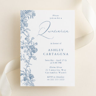 Schöne moderne Elegant Quinceanera Geburtstag Einladung