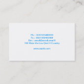 schöne moderne elegante Visitenkarte (Rückseite)