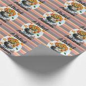 Schöne, moderne Erntedank Herbstkollektion Geschenkpapier (Ecke)