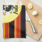 Schöne, moderne Erntedank Herbstkollektion Geschirrtuch (Viertel Falte)