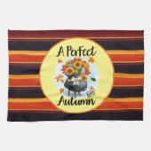 Schöne, moderne Erntedank Herbstkollektion Geschirrtuch (Horizontal)