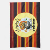 Schöne, moderne Erntedank Herbstkollektion Geschirrtuch (Vertikal)