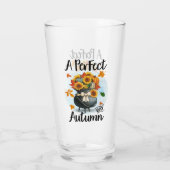 Schöne, moderne Erntedank Herbstkollektion Glas (Rückseite)