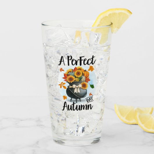 Schöne, moderne Erntedank Herbstkollektion Glas (Rückseite Ice)