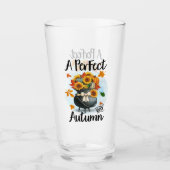 Schöne, moderne Erntedank Herbstkollektion Glas (Vorderseite)
