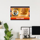 Schöne, moderne Erntedank Herbstkollektion Poster (Heimbüro)