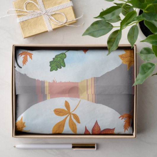 Schöne, moderne Erntedank Herbstkollektion Seidenpapier (Geschenk)