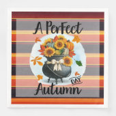 Schöne, moderne Erntedank Herbstkollektion Serviette (Vorderseite)